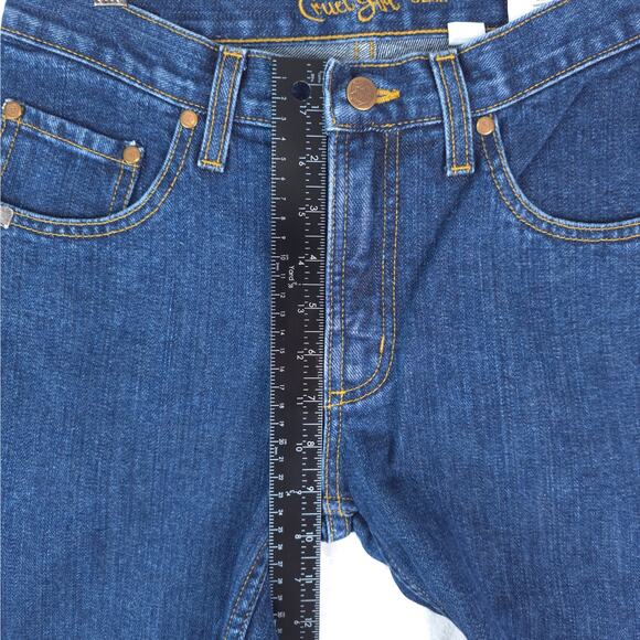 Cruel Girl Jeans Women 5R (28x32) Slim Blue Riding Jeans Mid Rise Dark Wash NWOT - Picture 13 of 14